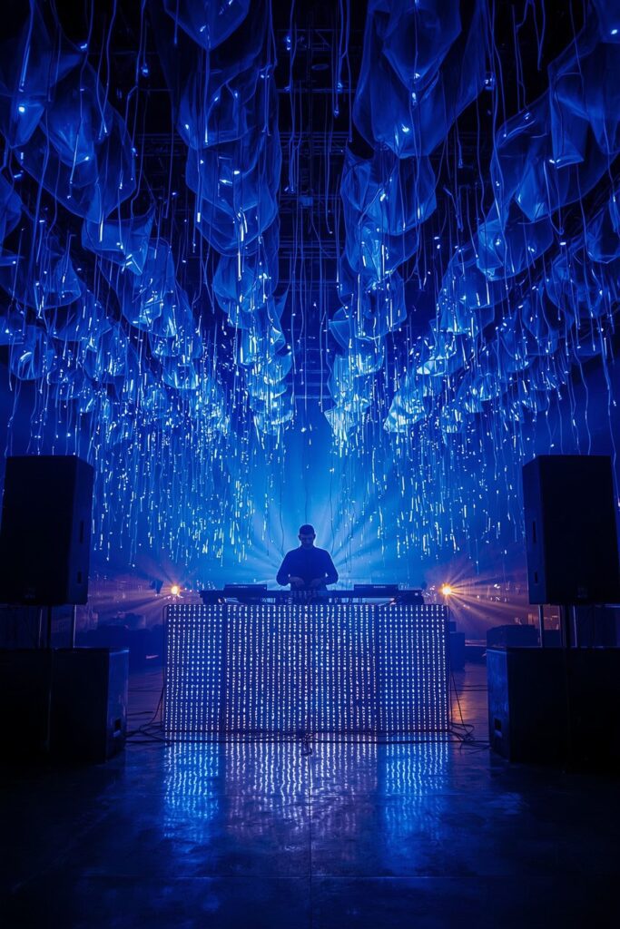 Blue Themed Graduation Playlist & DJ Booth