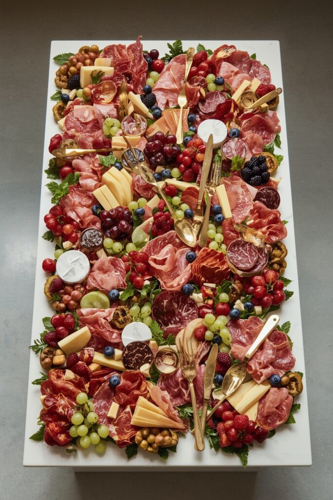 Graduation-Themed Charcuterie Board Display