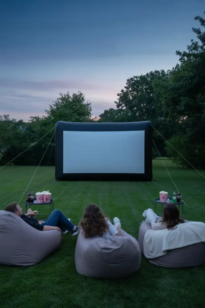 Backyard Movie Projector