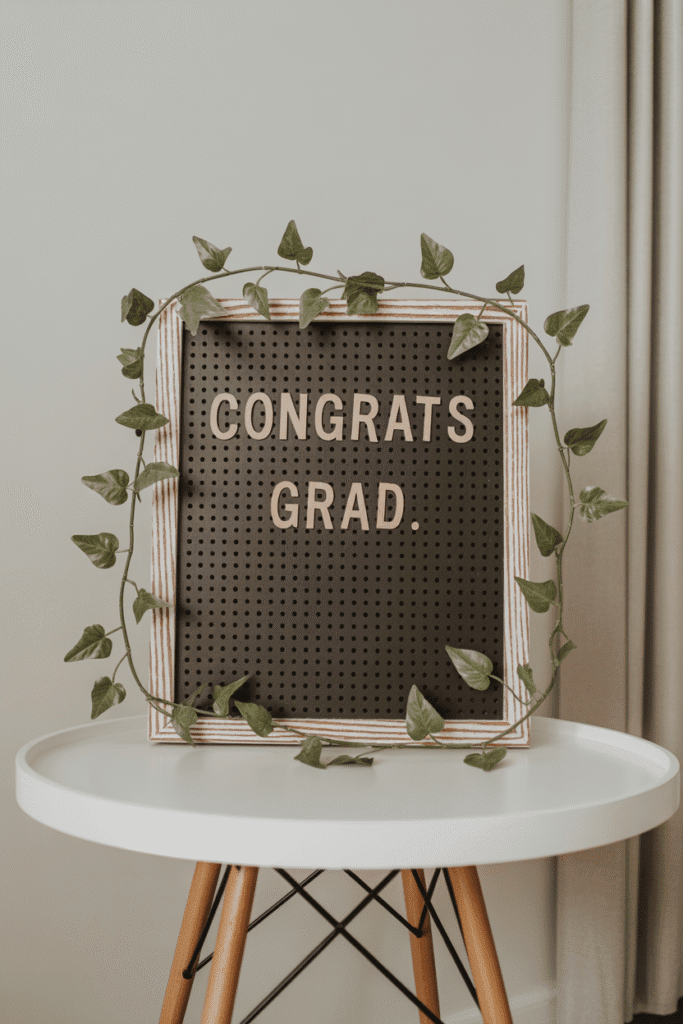 Mini Pegboard with Grad Messages