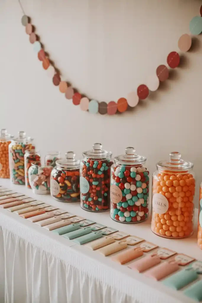 Color-Matched Candy Buffet