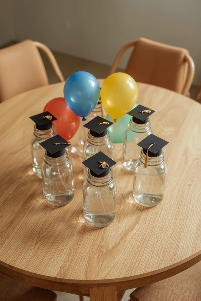 Graduation Cap Balloon Centerpieces