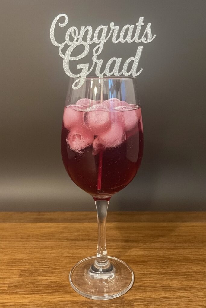 Graduation Grape Sparkler