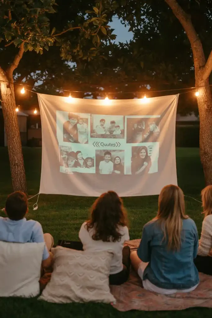 Memory-Lane Projection Screen