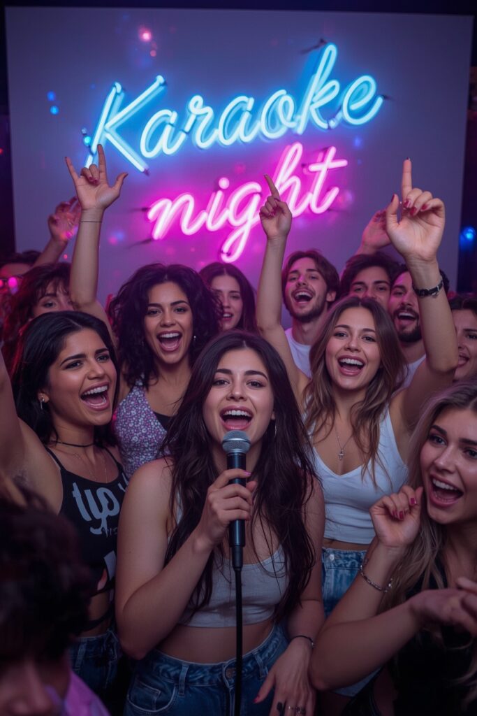 Group Karaoke After Dinner Celebration