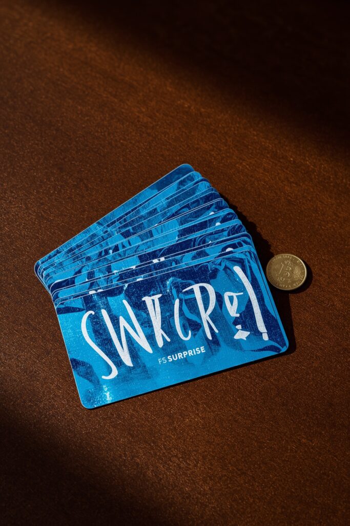 Blue Grad-Themed Scratch-Off Cards