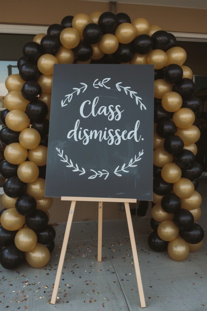 “Class Dismissed” Signage