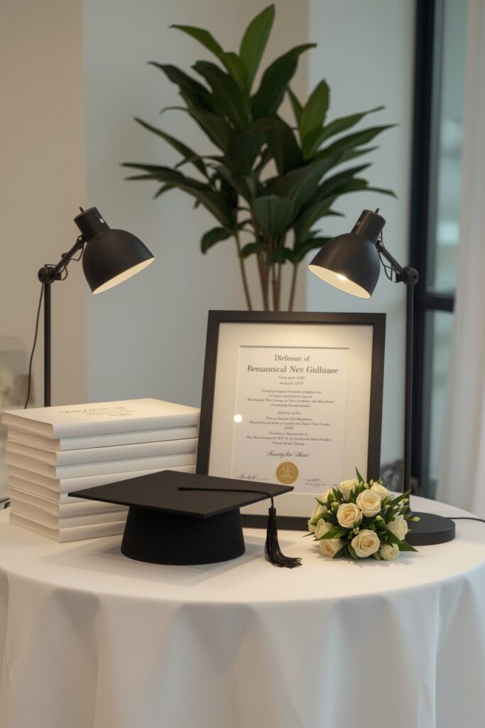 Diploma Display Table