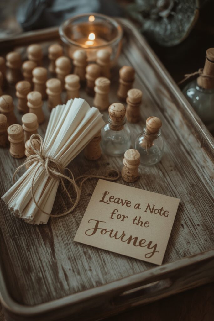 Message-in-a-Bottle Farewell Table