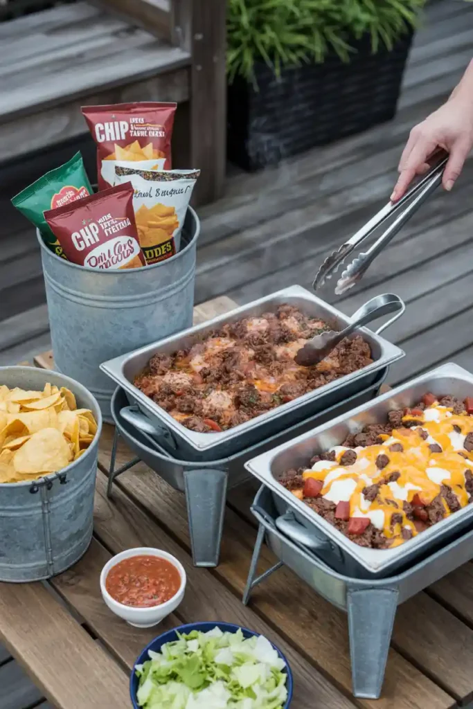 DIY Walking Taco Bar