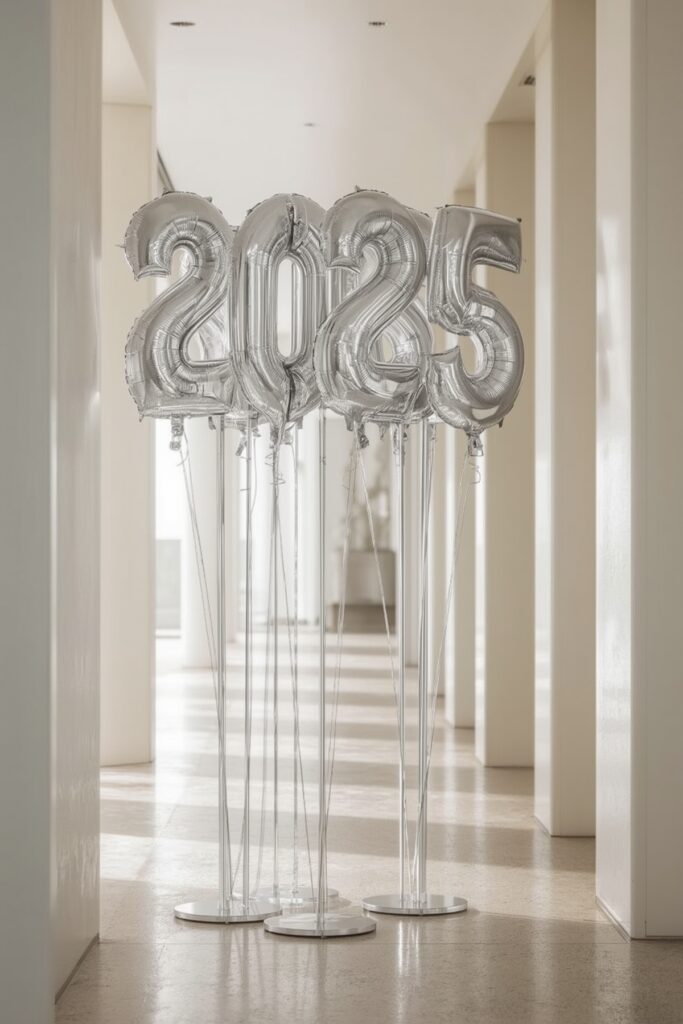 Foil Number Balloons for “Class of 2025”
