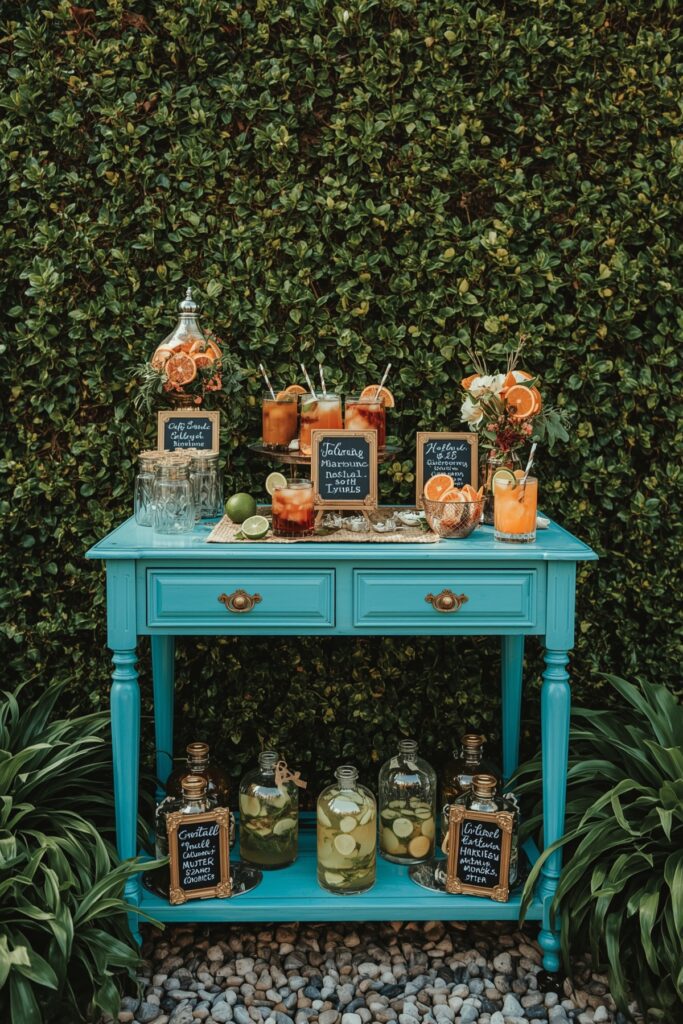 Ocean Blue Mocktail Drink Station