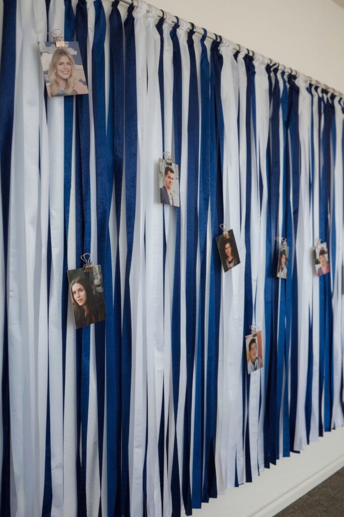 Streamer Wall with Grad Photos