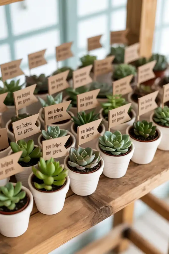 Miniature Plant Pots with Grad Tags