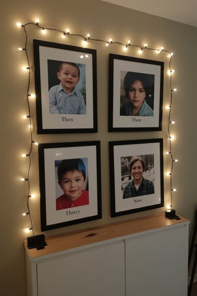 “Now and Then” Photo Display Board