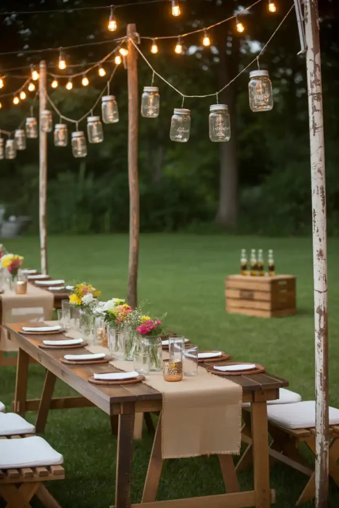 Rustic Wooden Accents & Lights