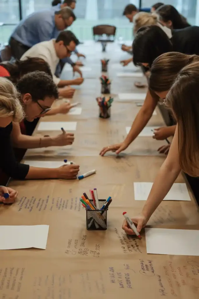 Tablecloth Signing Station