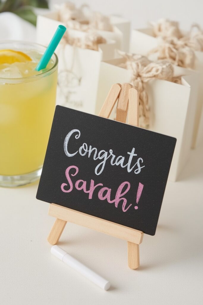 Chalkboard Sign Table Markers