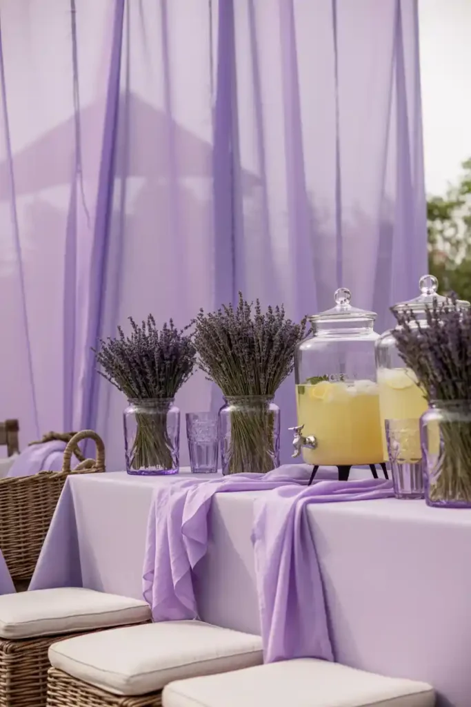 Lavender Dream Graduation Setup
