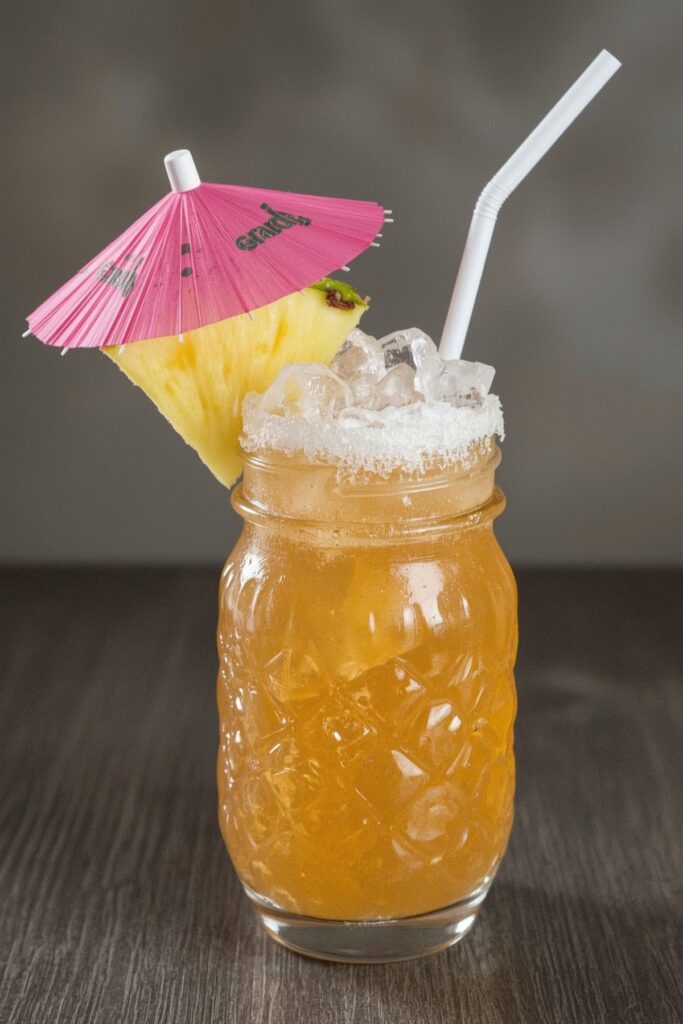 Tassel-Topped Tropical Mocktail