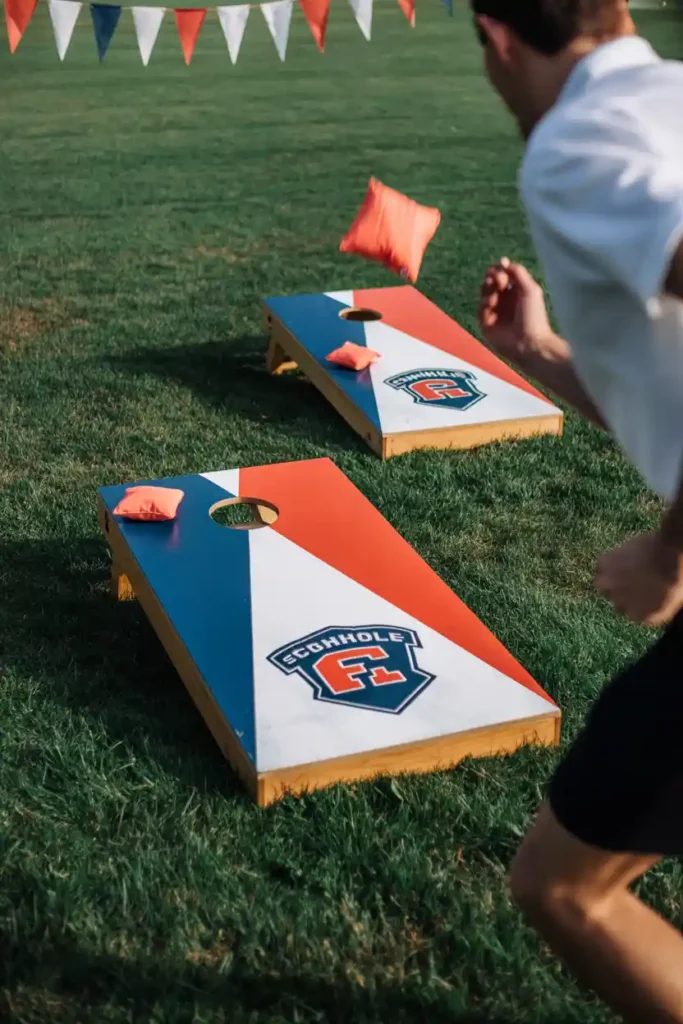 Cornhole with School Logos
