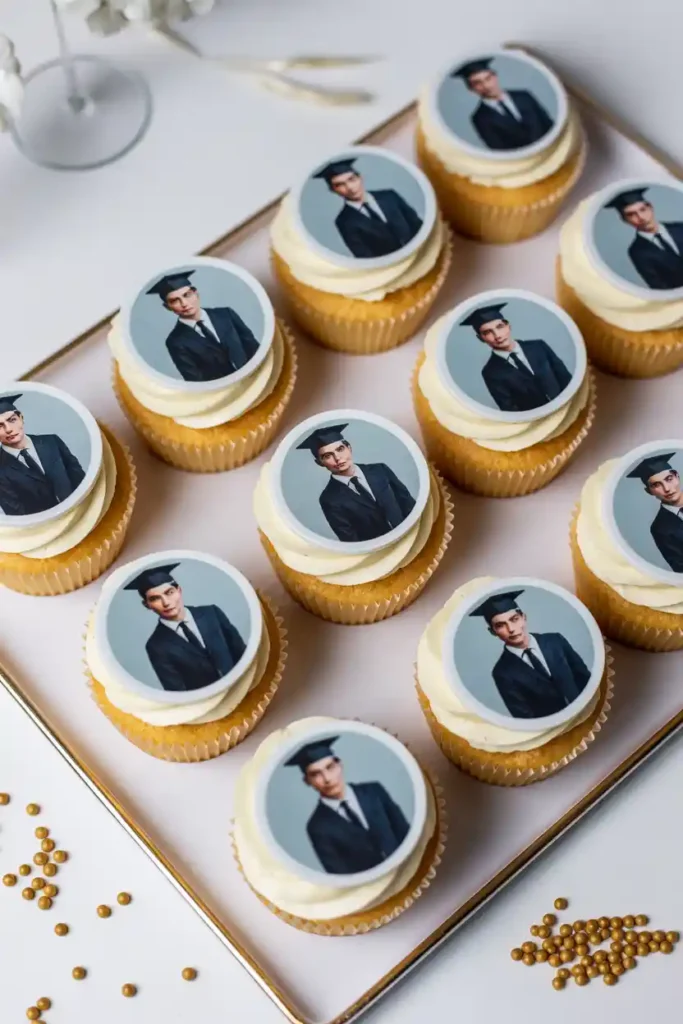 Personalized Photo Cupcake Toppers