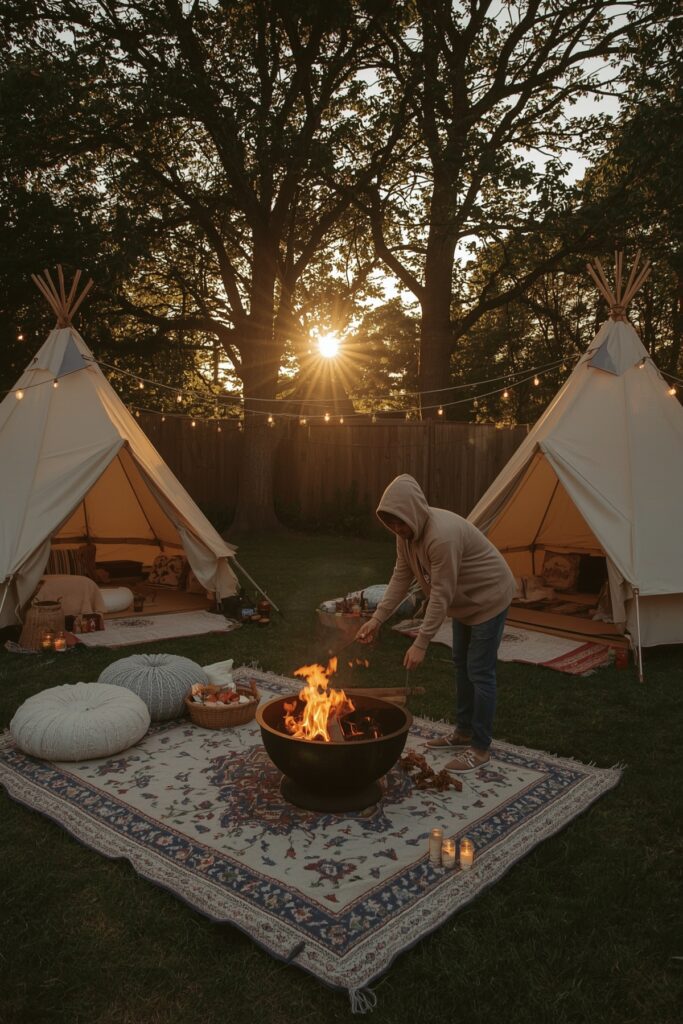 Backyard Glamping Birthday
