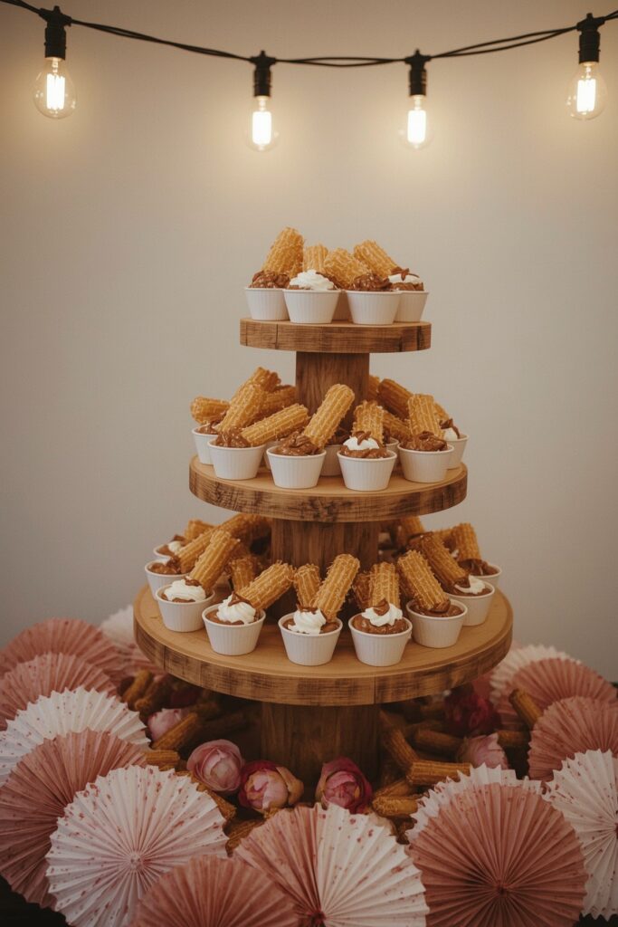 Churro Dessert Tower Display
