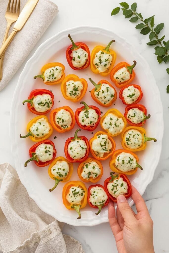 Cheese-Stuffed Mini Peppers

