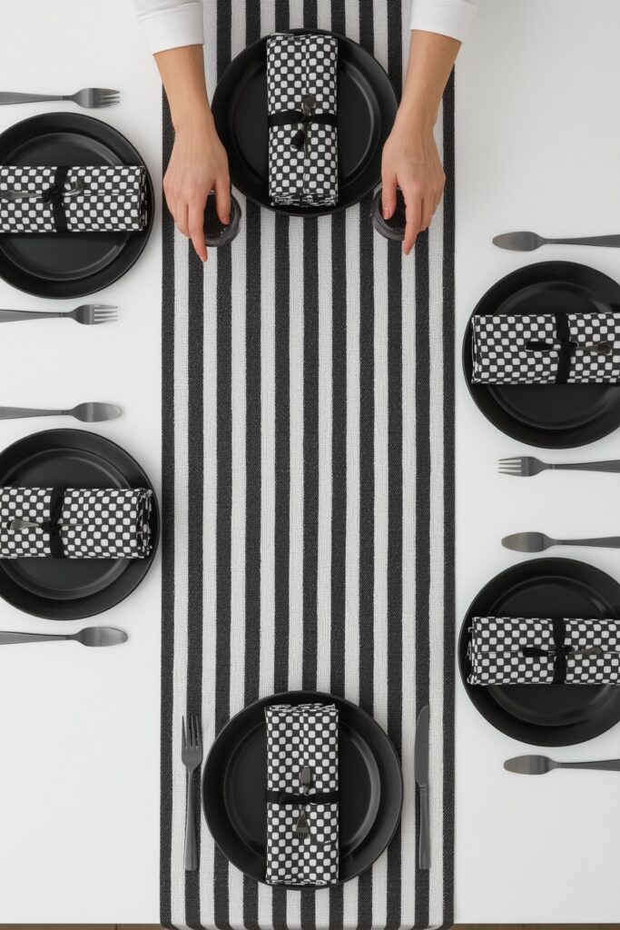 Stripe & Dot Mixed Table Runners

