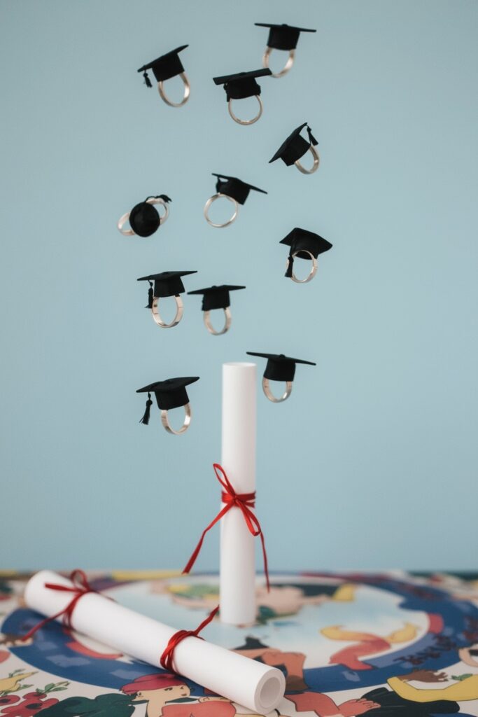 DIY Diploma Ring Toss