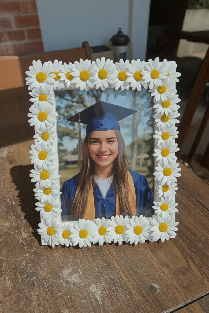 Daisy-Decorated Photo Frames