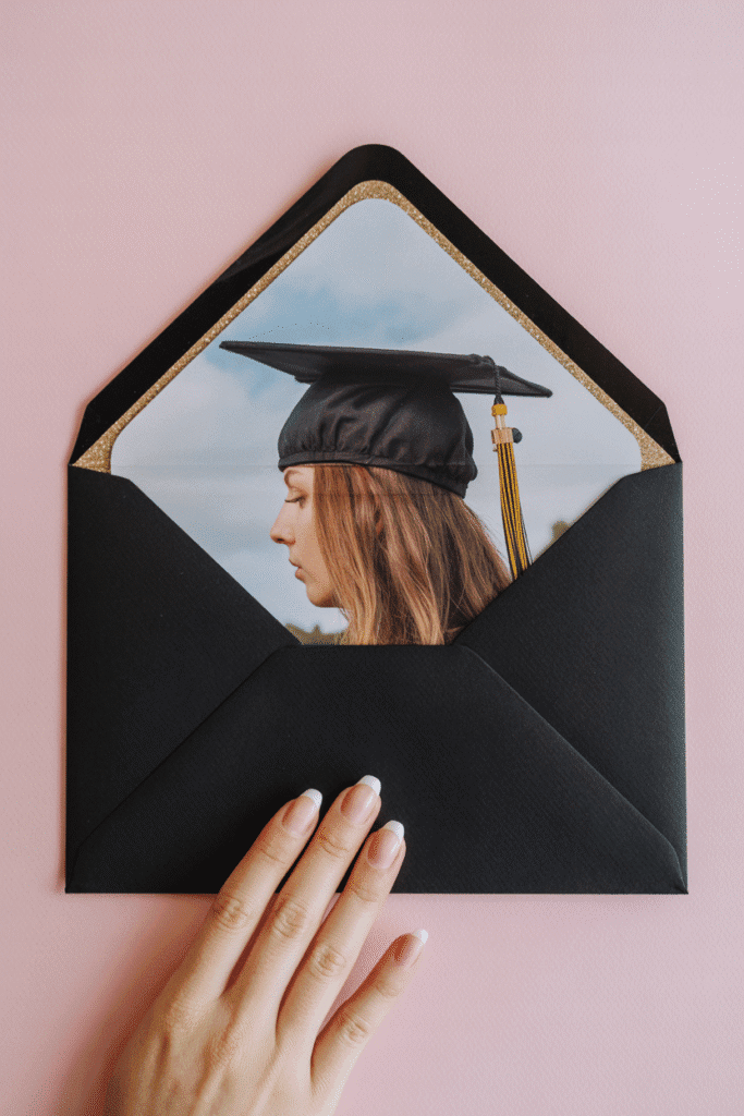 Envelope Liners with Hidden Photos



