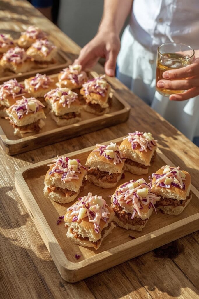 Pulled Pork Sliders with Apple Slaw



