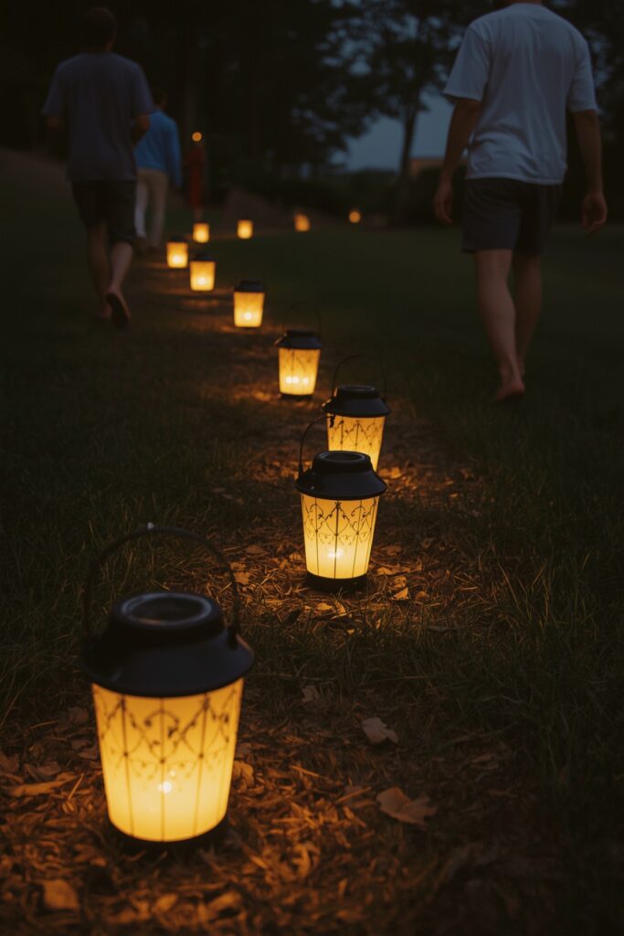 Solar Lantern Pathway for Evening Ambience
