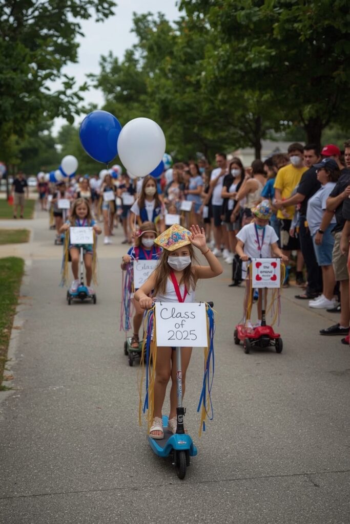 Graduation Parade with Mini Floats
