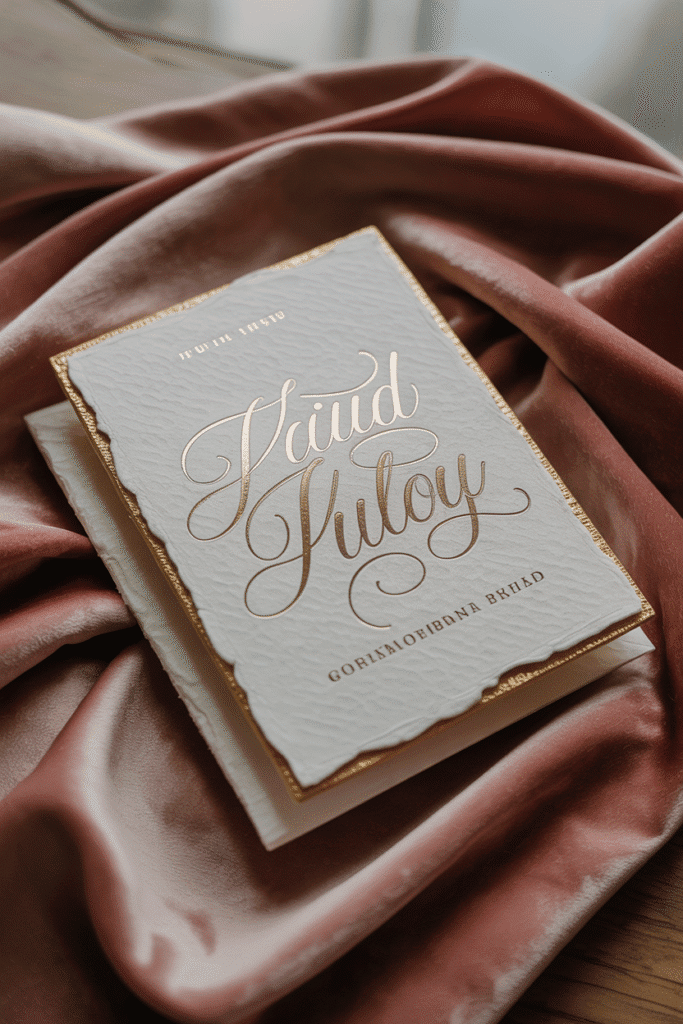 Letterpress with Gold Foil Details