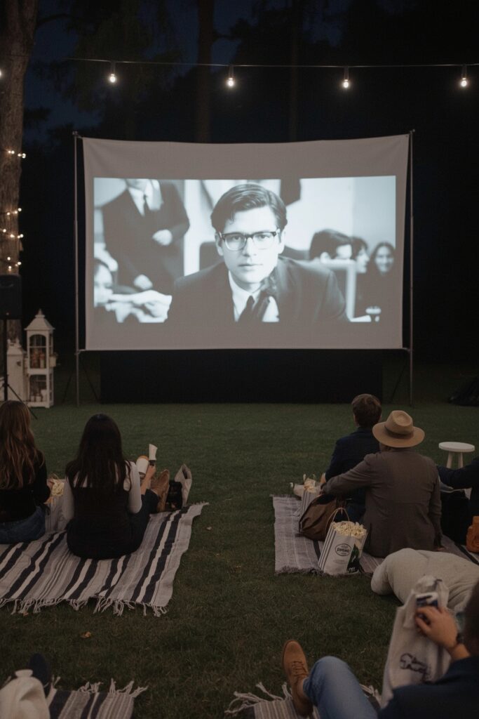 Vintage Black and White Movie Screening
