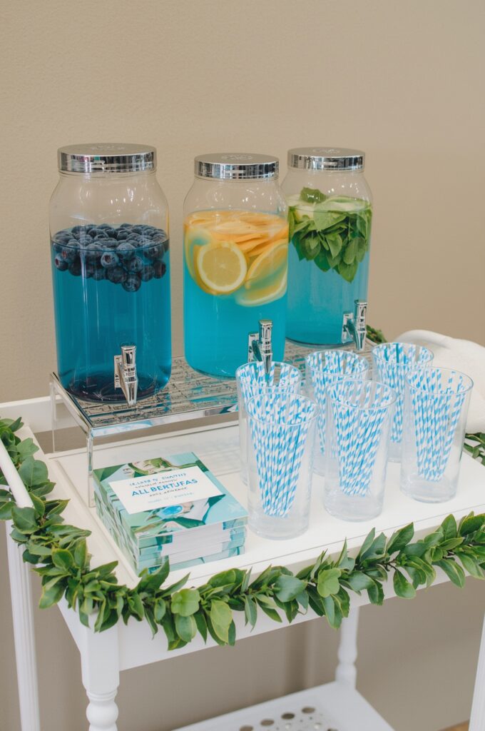 Blue-Inspired Mocktail Station

