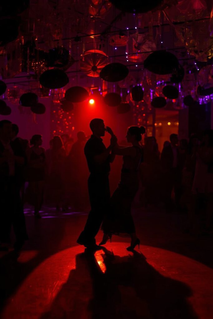 Salsa Dance Floor with LED Uplighting