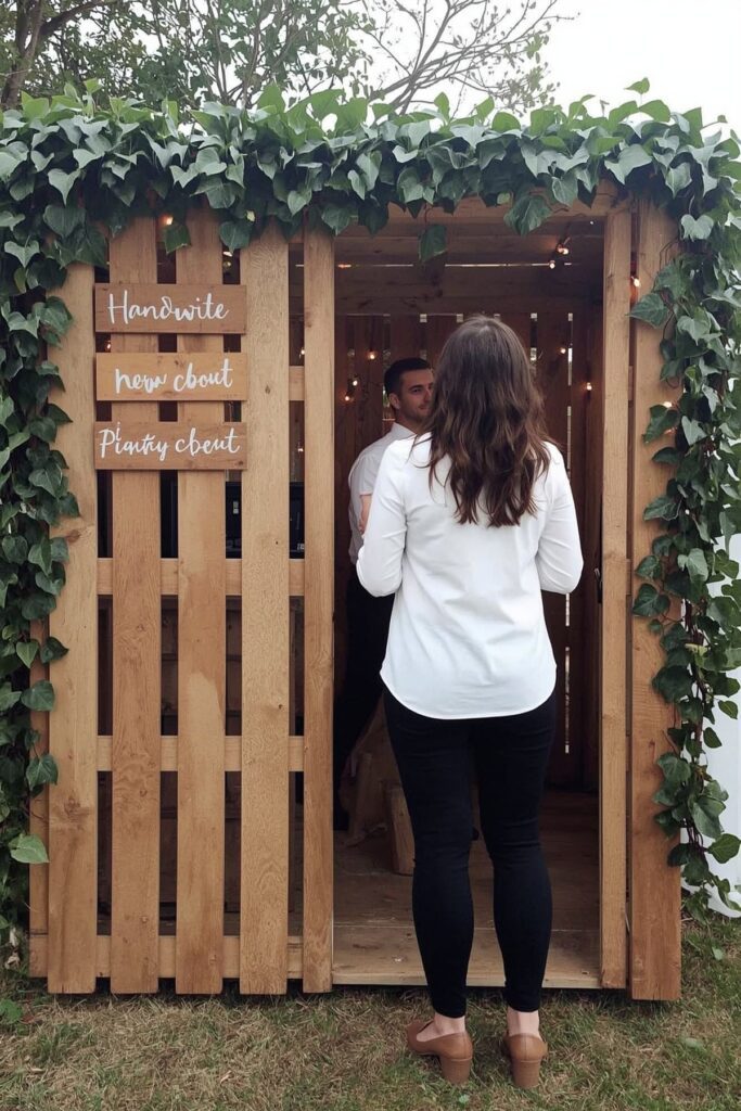 Eco-Friendly Photo Booth Using Recycled Pallets
