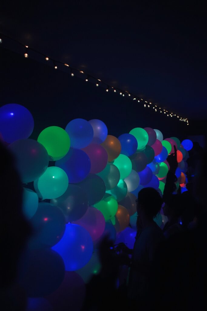 Glow-in-the-Dark Balloon Wall

