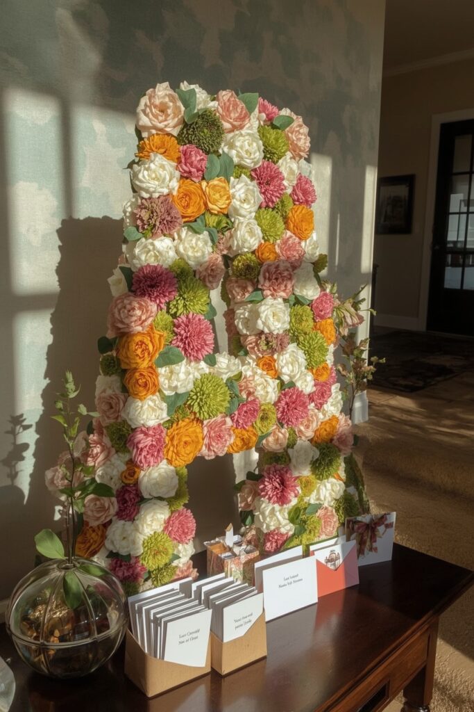 Floral Initial Letters of Graduate’s Name
