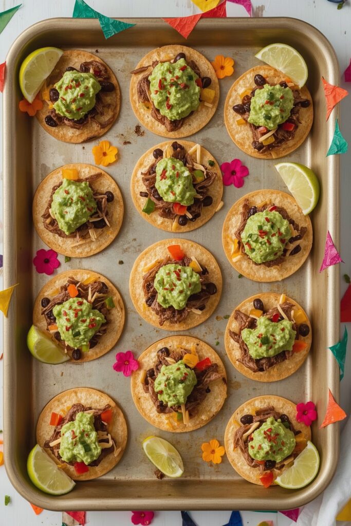 Mini Tostada Bites as Starters