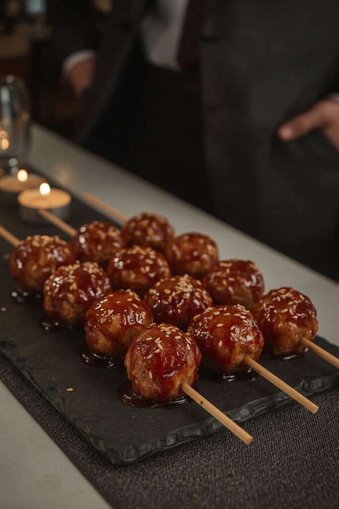 Sweet and Spicy Glazed Meatballs

