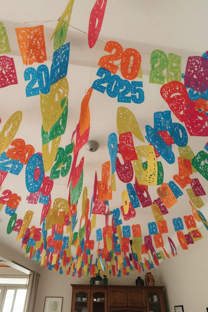 “Class of 2025” Papel Picado Ceiling Garland
