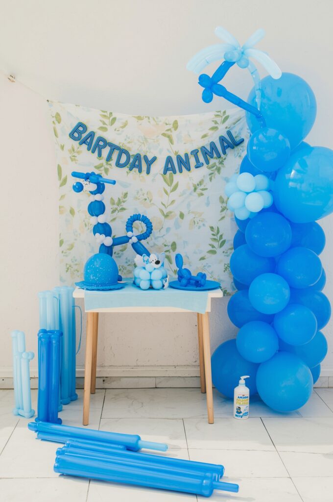 Blue Balloon Animal Station

