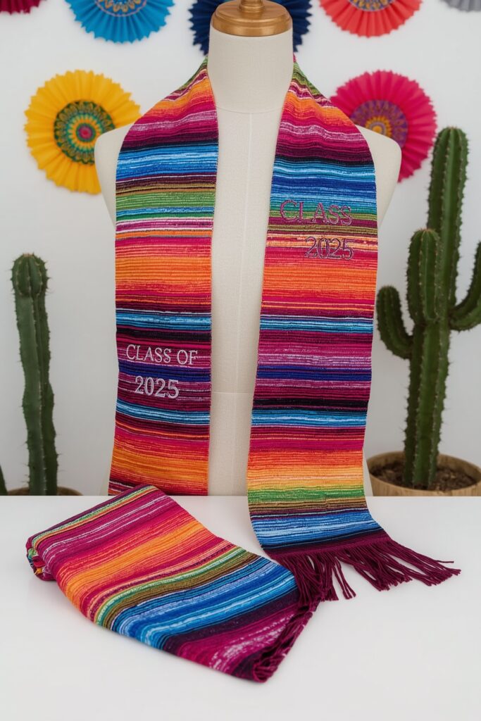 Custom Serape Sashes for the Graduate