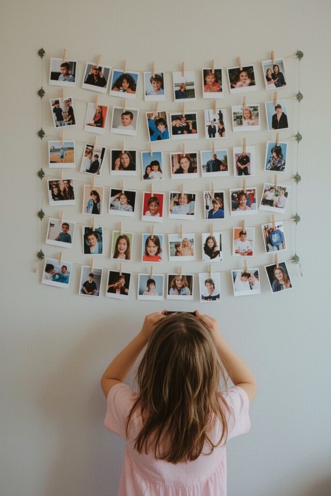 “Then and Now” Photo Garland
