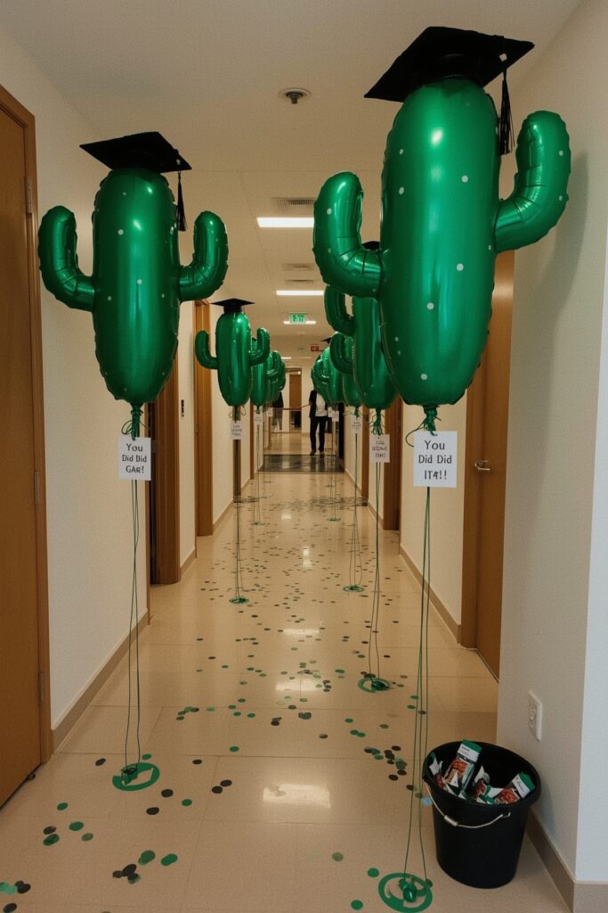 Cactus-Shaped Balloons with Grad Tags